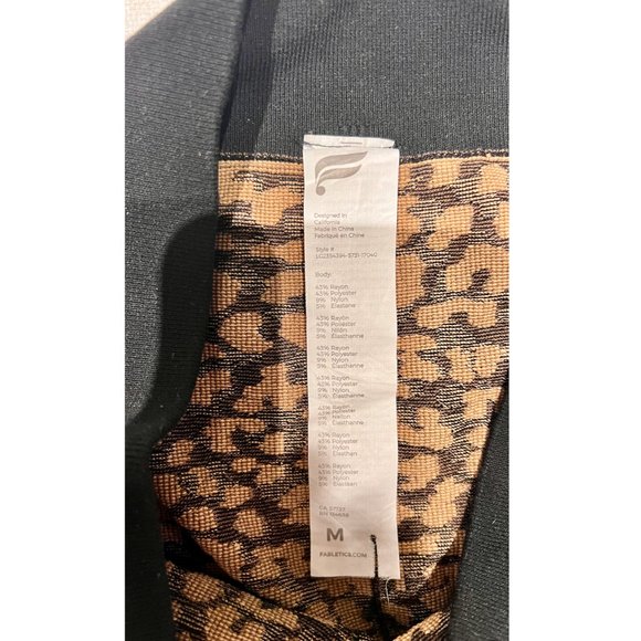 Fabletics Flared Leopard Print Pants - Picture 5 of 5